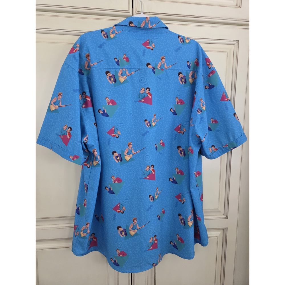 Saved By The Bell Button Up Shirt Rslvts 3x Screech Zack - Picture 2 of 9